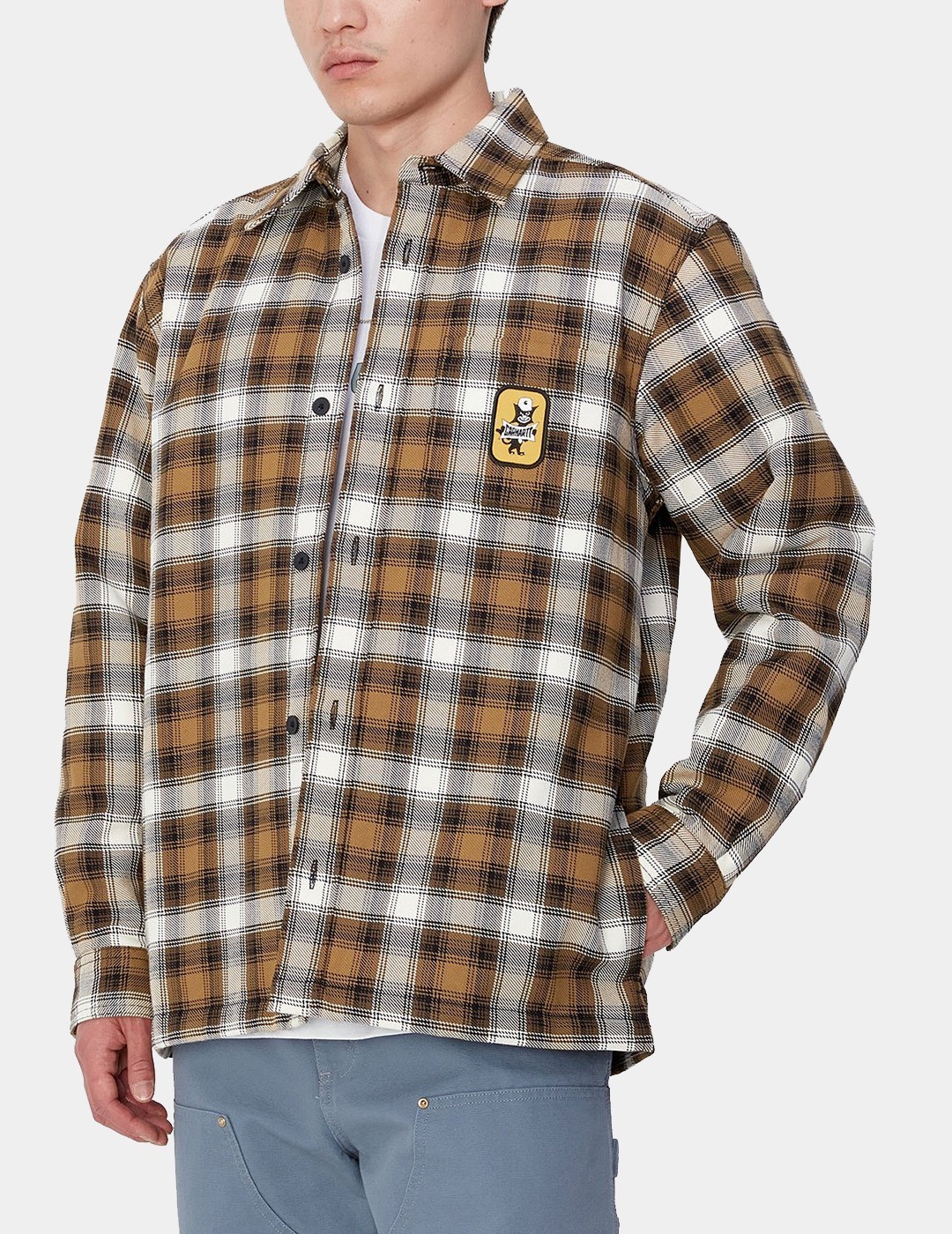 Camisa CARHARTT WIP monahan shirt jac hamilton brown